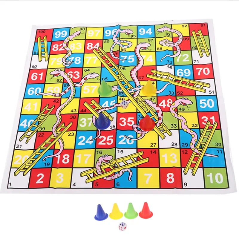 Chess Snake Ladder Flight 38cm/14.96inch Educational Children Toys Interesting Board Game Set Portable Flying Chess Board Game Secondary image