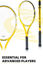 BaboBee 100% Full Carbon Fibre Premium Professional Tennis Racket Free Bag & Overgrip, 55-65lbs Threaded, Ultra-light 265±5g