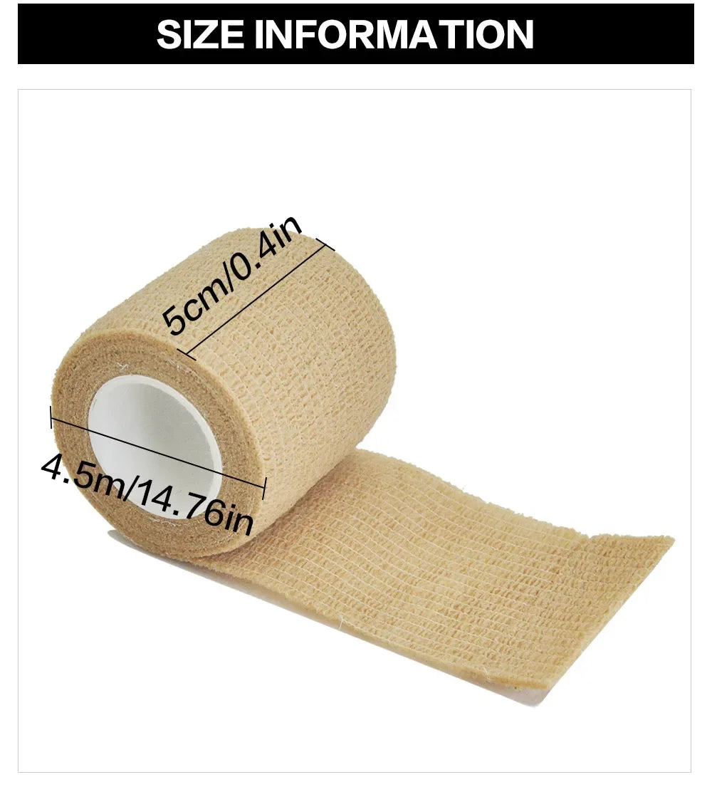 1/6pcs Colorful Athletic Wrap Tape Self Adhesive Elastic Bandage Elastoplast Sports Protector Knee Finger Ankle Palm Shoulder