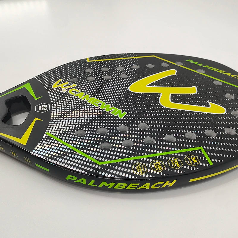 Camewin 3K Beach Tennis Racket Full Carbon Fiber Rough Surface Outdoor Sports Racket For Men Women Adult Tennis Racket The New