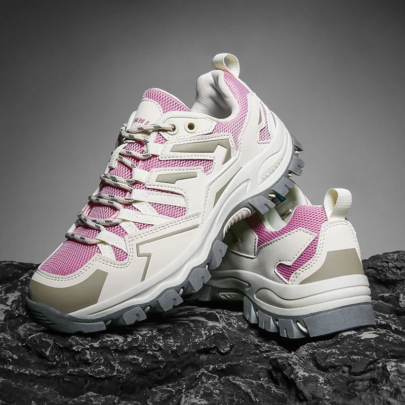 2025 Hiking Shoes Men Women Mesh Sneakers Breathable Fashion Mountain Shoes Boy Spring Autumn Summer Work Shoes Outdoor Trekking
