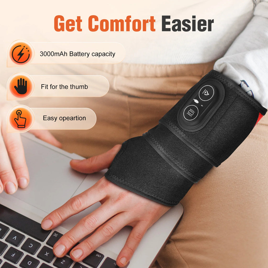 Multifunctional Heating Wrist Protector Sport Protection Hand Massager Support WristBand Pad Brace Tool Heat Health Care Device