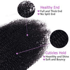 Curly Clip In Extension Human Hair Kinky Curly Clip Ins Full Head for Black Women Brazilian Remy Human Hair Natural Color 8Pcs