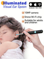 2nd Generation,Digital otoscope,Ear Wax Cleaner Camera,endoscope camera,Earwax Removal Endoscope with Camera,Ear Cleaning Tools