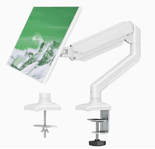 D-MOUNT D80 metal alumin 2-10KG 13"-32" monitor desktop stand mount gas spring arm full motion rotate clamp 0-60mm grommet