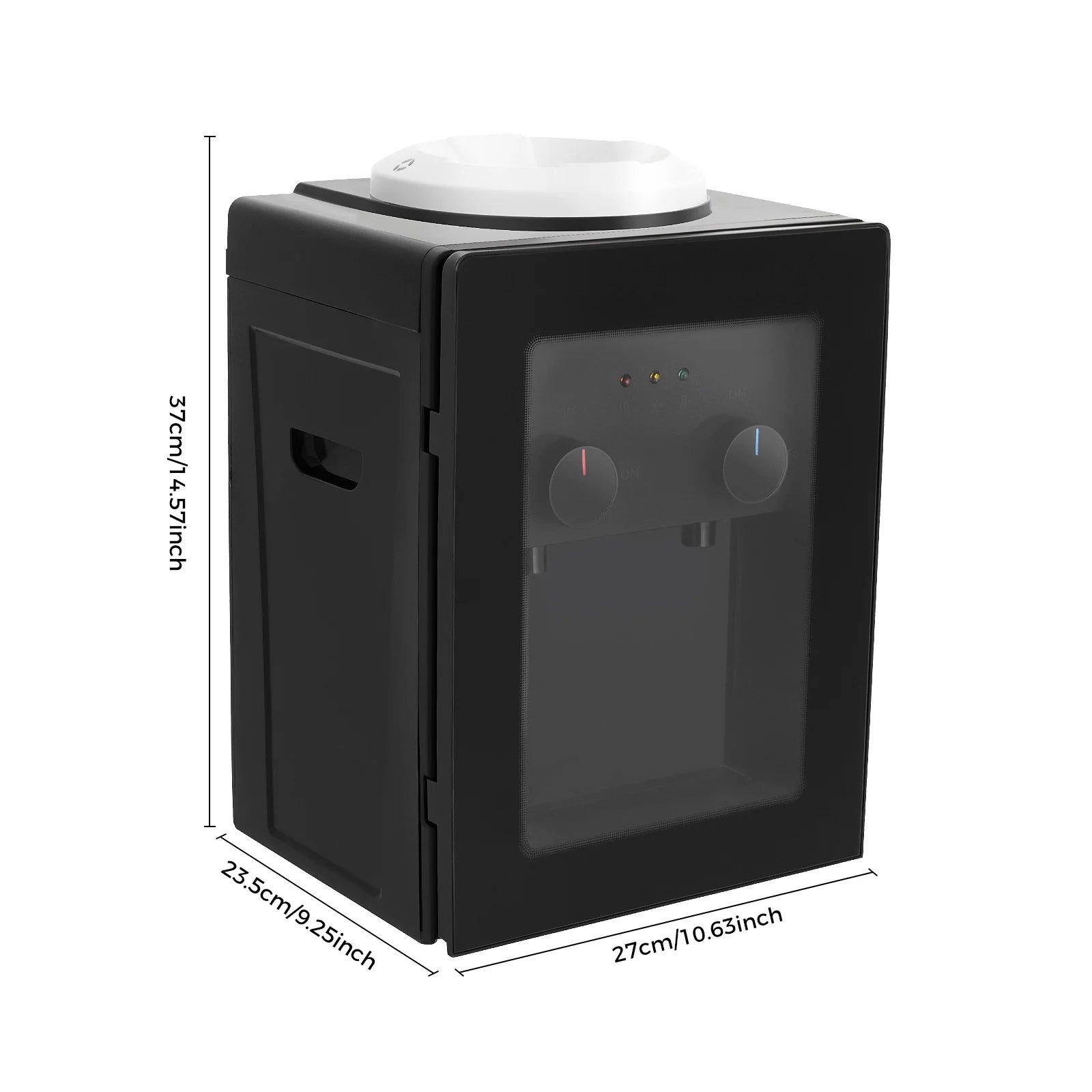 550W Desktop Water Dispenser Stainless Steel Liner PP Material 270x235x370mm 3kg Fast Heating & Cooling Dual-Use Water Dispenser