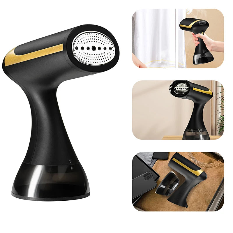 1500W Handheld Steam Iron Fast-Heat Garment Steamer Portable Travel Foldable Ironing Machine Household Electric Fabric Steamer