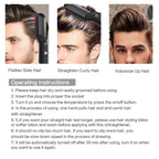 Men's Electric Beard Straightener Negative Ion Hair Straightening Brush Hair Straightener Wet & Dry Quick Styler