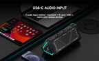 MLOVE P3 Outdoor Bluetooth Speaker, 40W Output Power Bluetooth 5.3 Speaker ,Stereo Sound IPX7 Waterproof,Micro SD Card,RGB Light