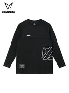 2025 Mens Quick Dry Workout T-Shirt Moisture Wicking Training Top Gym Fitness Long Sleeve Running Basketball Tee Athletic Wear