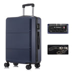 YONSLY Hardshell Suitcase 20/24/28 Inches with TSA Lock YKK Zipper 4 Silent 360° Wheels Mesh Compartment Trolley Rolling Luggage Hand Luggage Suitcase for Business Trips, Vacations, Family Journeys, and Weekend Getaways