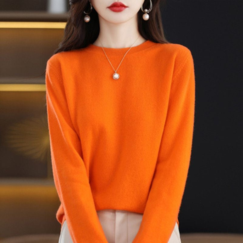 New Women Sweater O-neck Autumn Winter Basic Pullover Warm Casual Pulls Jumpers Korean Fashion Spring Knitwear Bottoming Shirt