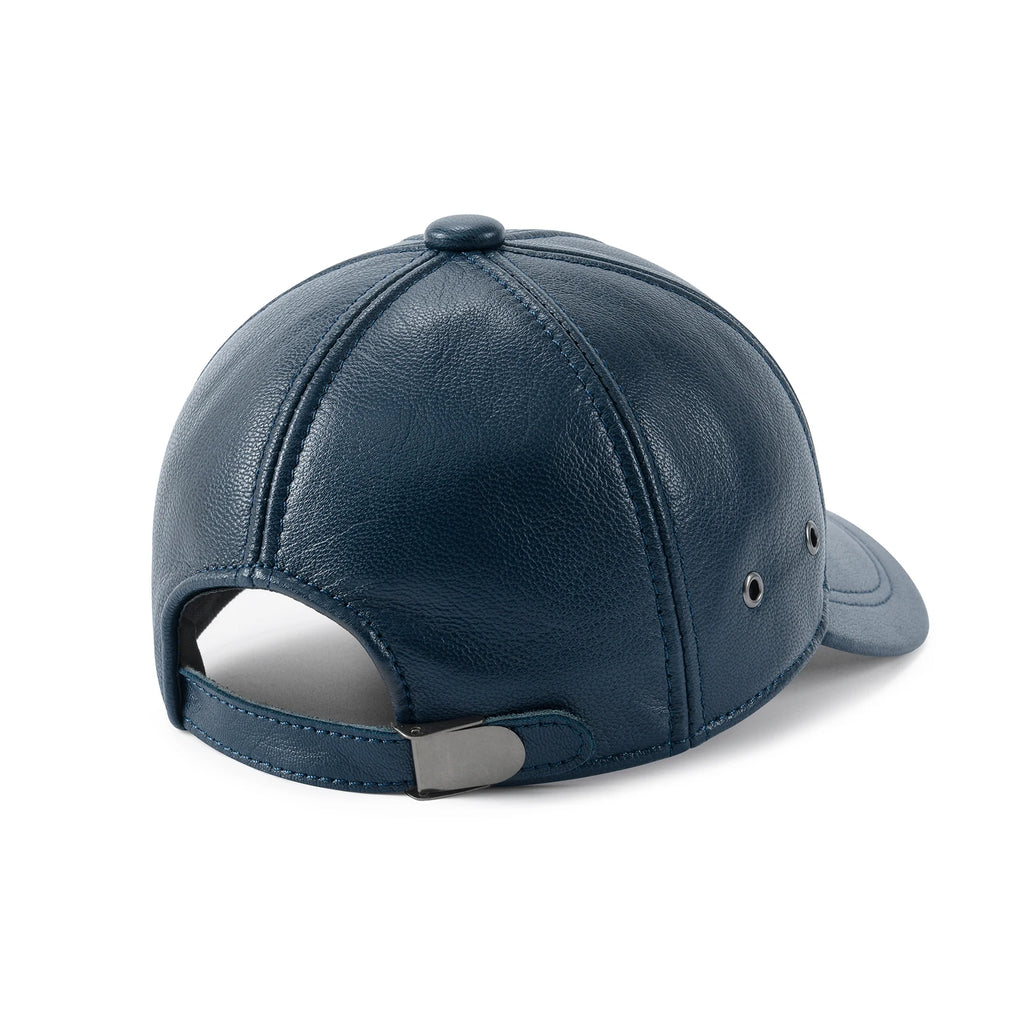 FEINION Men's Adjustable Baseball Cap Winter Driving Hunting Fishing Hat Genuine Leather Ivy Fashion Beret Flat Cap.