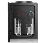Hot Cold Electric Water Dispenser, 3kg Compact Desktop Water Cooler, Stainless Steel Inner Tank for Home Office