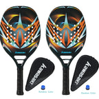 Kawasaki Beach Tennis Racket Carbon Fiber Soft Face Tennis  Paddle  Racquet with Protective Bag Cover