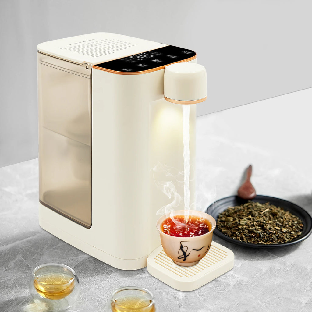 Electric Water Dispenser 27x19x26cm 10.63x7.48x10.24in 2000W Rare Earth Heating 3L 0.79Gal Multiple Temperature Touchscreen for