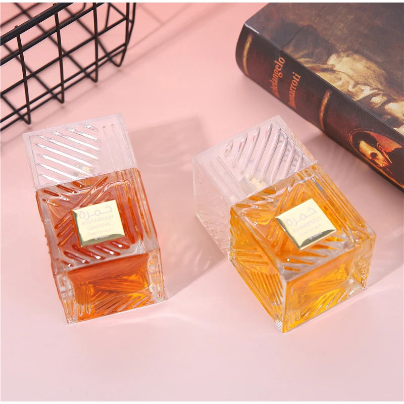 Khamrah عطر Perfume Eau De Toilette Gift Box 100ml Unisex Arabian Oud Scent Gourmand Fragrance Long Lasting Perfume For Unisex