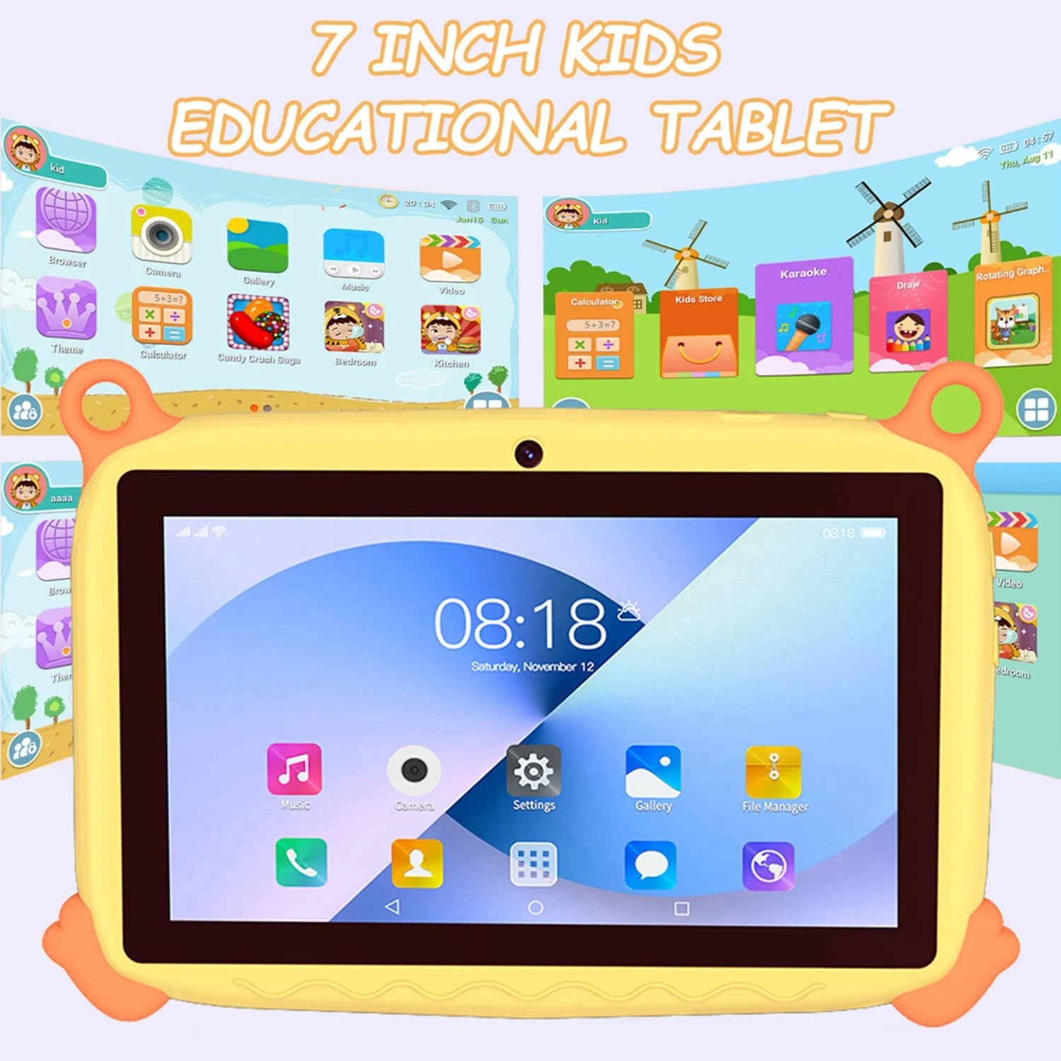 2026 Global Version 7 Inch 5G WiFi Kids' tablet Quad Core 4GB RAM 64GB ROM Dual Cameras Children's Gifts Tablets Android 13.0 Secondary image