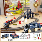 44Pcs/set Electric Train Track Sets Assembling Rail Train Car Toys Boy Educational Simulation Model Christmas Birthday Gift