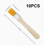 10/30PCS Multifunctional Nylon Bristle Paint Brushes Wooden Handle Art Painting Tools for Craft Creation and Household Cleaning