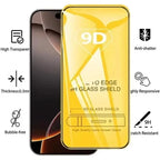 1-5PCS 9D Full Cover Tempered Glass For iPhone 17 16 15 11 12 13 14 Pro Max 16E Screen Protector For iPhone 13 Mini XR X XS Max