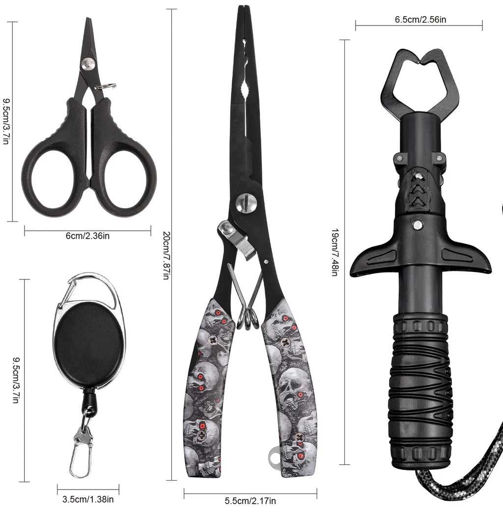 Multifunctional fishing accessories: stainless steel fishing pliers, seawater-resistant, outdoor fishing tools, men's gifts