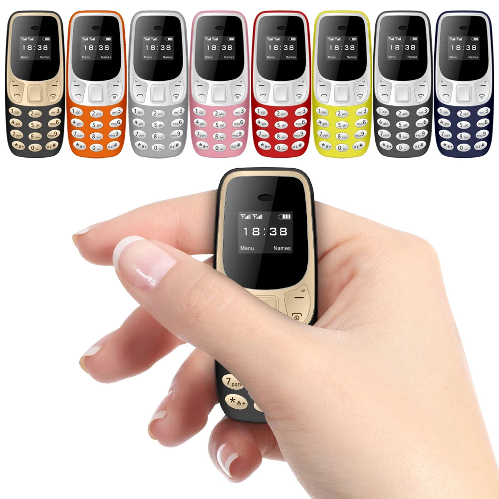 SERVO BM10 Mini Mobile Phone 2 SIM Card Bluetooth Earphone Voice Changer Dialer Low Radiation Sound Recording Small Cellphone Main image