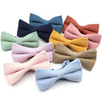 NEW Macarons Suede Bow Tie Adult Child Solid Color Men Bow Tie Super Soft Suede Classic Shirts Bowtie Bowknot
