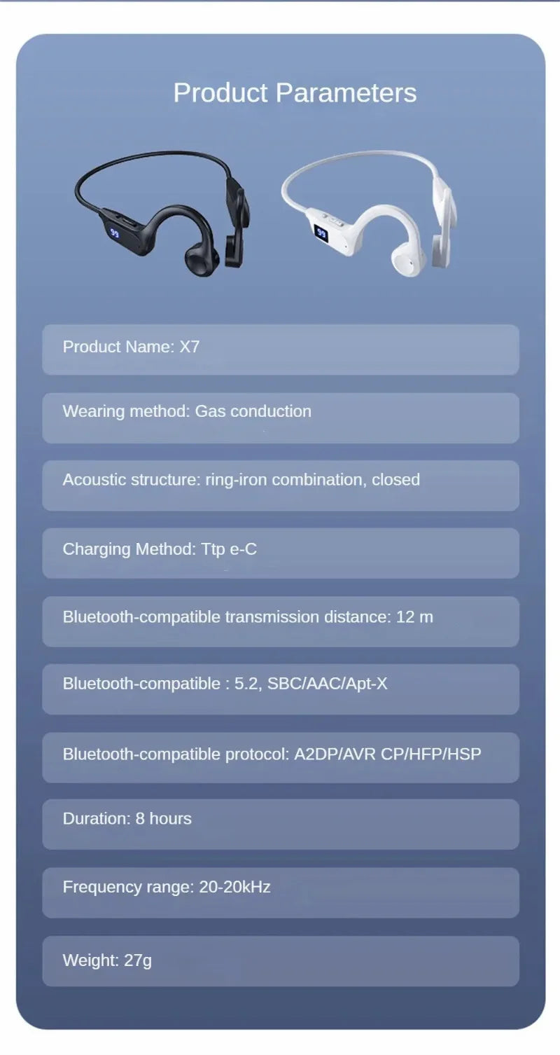 Lenovo Hot Real Bone Conduction Sport Headphone Wireless Earphone Bluetooth-Compatible Headset Hands-free with Mic for Running