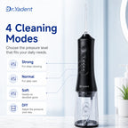 Dr.Yadent YD06 Cordless Oral Irrigator WaterFlosser 300ML Portable Water Jet USB-C Fast Charge 7 Nozzles 4 Modes IPX7 Waterproof