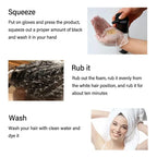 30ml/500ml 3-in-1 Quick Hair Dye Shampoo Natural Black Herbal Hair Dye Moisturizes Mild Hair Dye Conditioner Hair Care Products