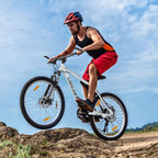 Vankel 27.5 Inch Mountain Bike for Adults,21-Speed Gear System, Dual Disc Brakes, All-Terrain Bicycle for Men & Women Bike Gifts