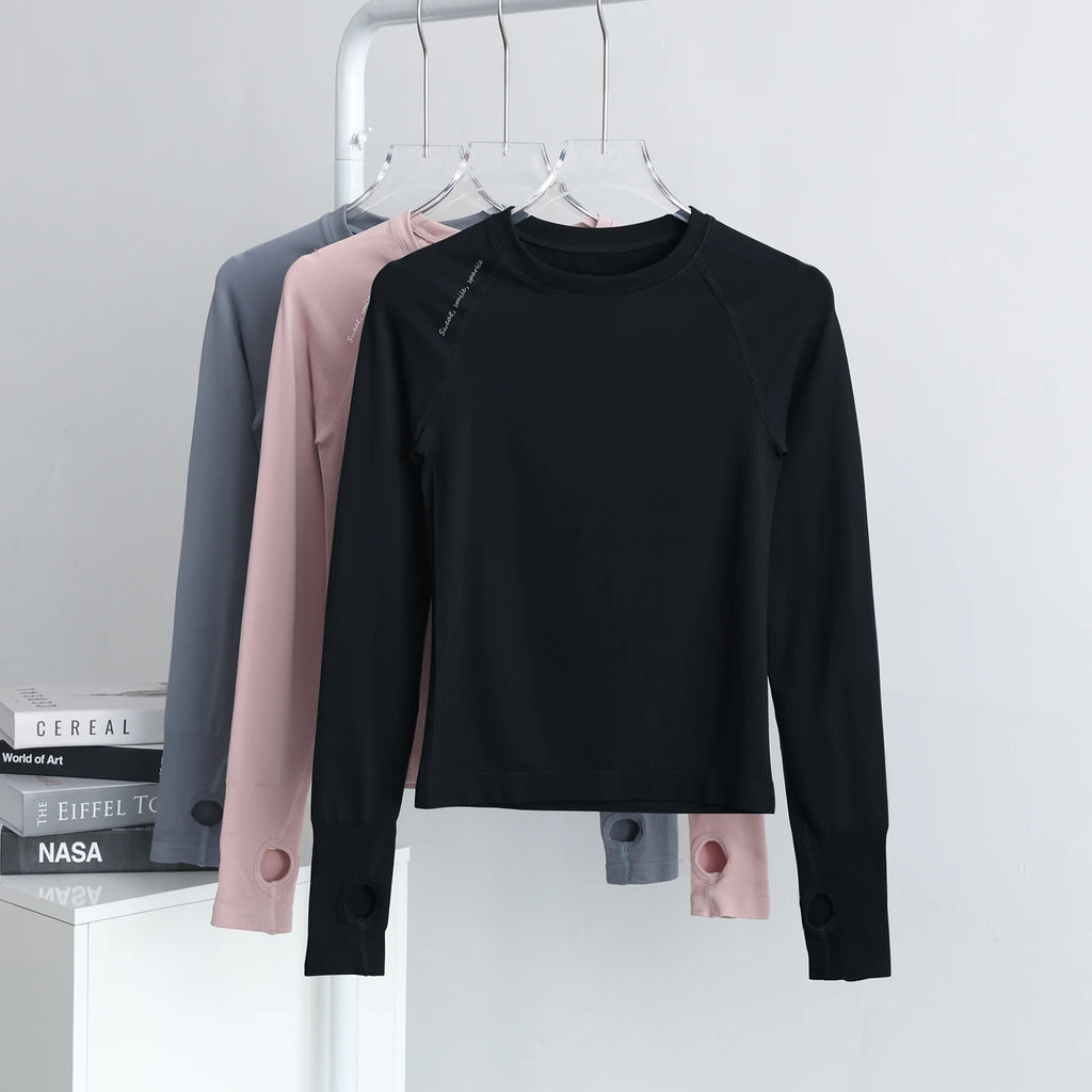Women's Outdoor Sports Shirt Yoga Wear Fitness T-Shirt Running Workout Tops T-shirt Female Sportswear Exercise Gym Clothing
