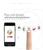 Smart 3D Mobile Nail Printer M1 Pattern Digital Nail Art Printer Machine DIY Portable H1 Nail Art Equipment From Phone