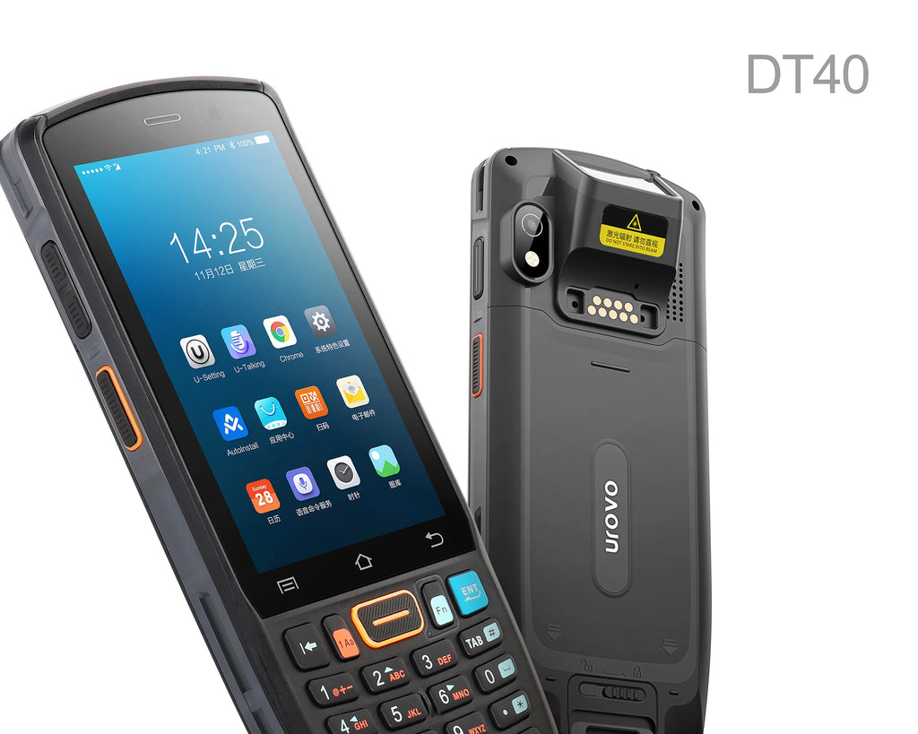 UROVO RT40 Digital Keyboard Pdas Android 10 4G Inventory Handheld Barcode Scanner Mobile Data Terminal Rugged Pda