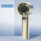 3000mah Handheld Mini Fan Electric Hand Fans Ice Compress High-Speed Cooling USBRechargeable Portable LED Digital Display