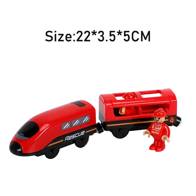 RC Electric Train Set Locomotive Magnetic Train Diecast Slot Toy Fit for Brand Wooden Railway Tracks Toys for Children Gifts
