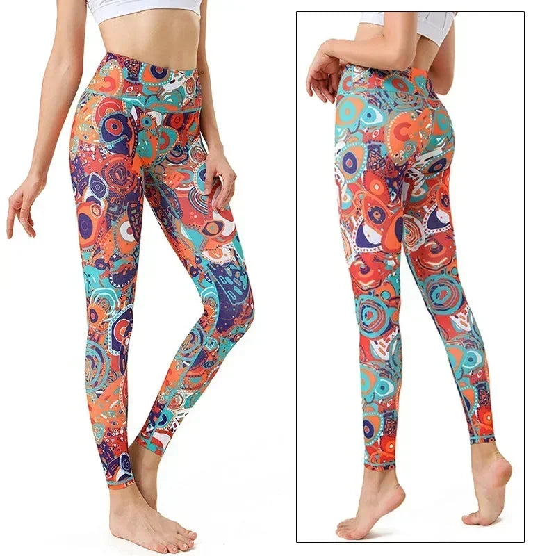 Cloud Hide Yoga Pants Long Sports Leggings Women Fitness Tights Girls High Waist Running Workout Trouser Plus Size Tummy Control