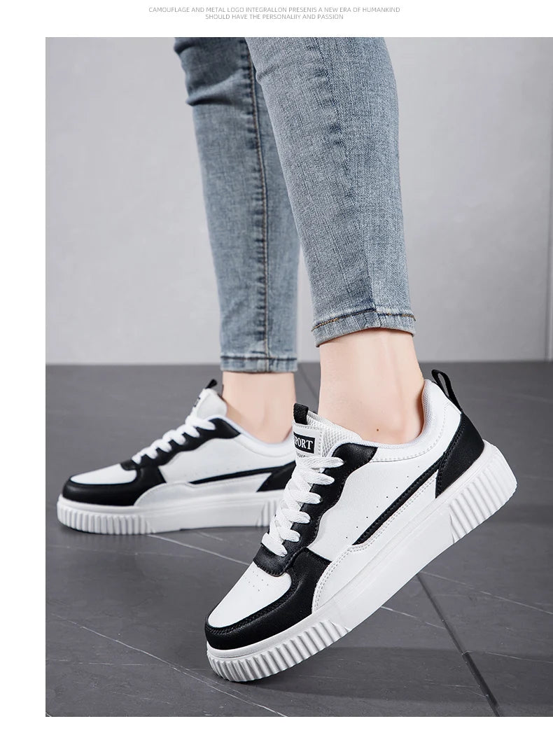 Fashion Women Casual Shoes Breathable Walking Flat Shoes Sneakers White Female Footwear Sports Running Outdoor Walking For Men