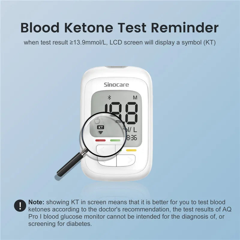 Sinocare Safe AQ pro Ⅰ Blood Glucose Meter Glucometer Kit Diabetes Tester Medical Blood Sugar Meter or Only Test Strips Lancets