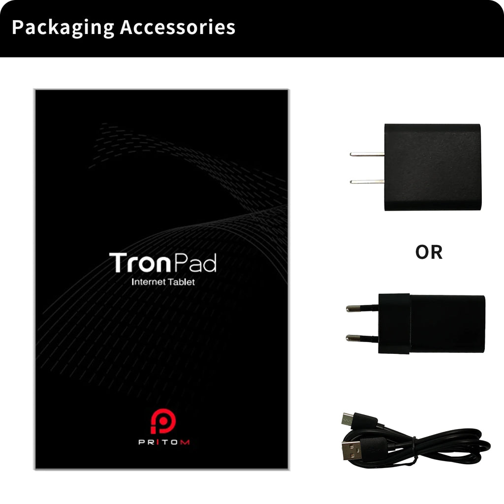 PRITOM 7 Inch Tablet PC 32 GB Android 11 with Quad Core Processor HD IPS Display Dual Camera WiFi with PU Protective Case