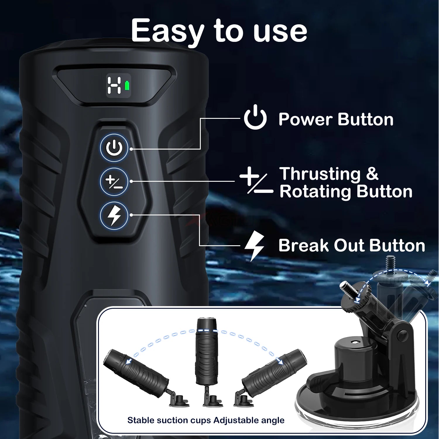 Telescopic Rotation Male Masturbator Cup Vagina 7 Thrusting Masturbation Cup Sex Toys for Men Automatic Piston Mastubator