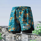 Adult Swimming Trunks Men Boxer Brief Swimsuit Set New Beach Adult Beach Shorts Quick Drying Surf Trunks with Lining Swim Pants
