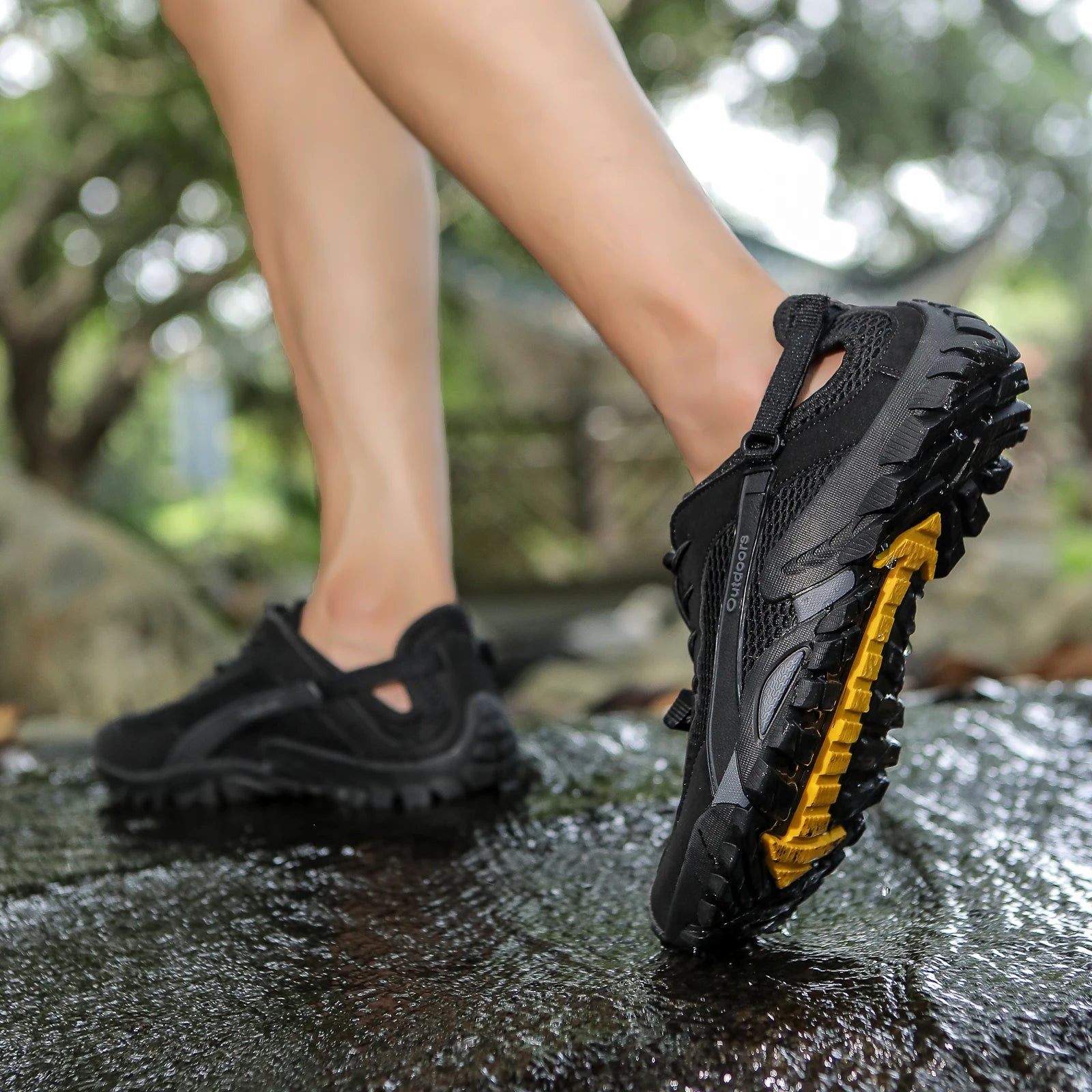 FANCYLEE Women's Hiking Shoes Breathable Mesh Trekking Sneakers Outdoor Lightweight Anti-Slip Mountain Climbing Shoes EU 36-42