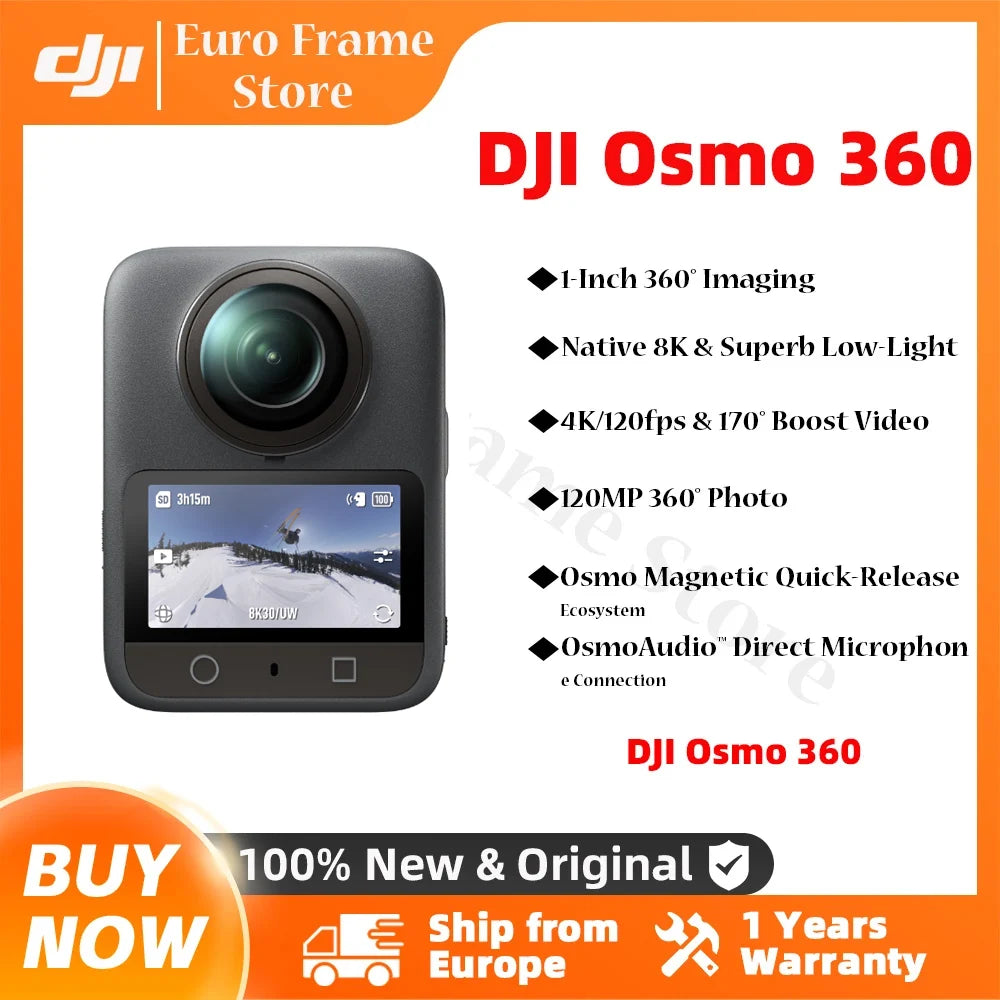 DJI Osmo 360 Standard Bundle 360 Camera with 1 Inch ° Imaging ° Video in 8K Native ° Photo in 120MP Osmo 360 Main image