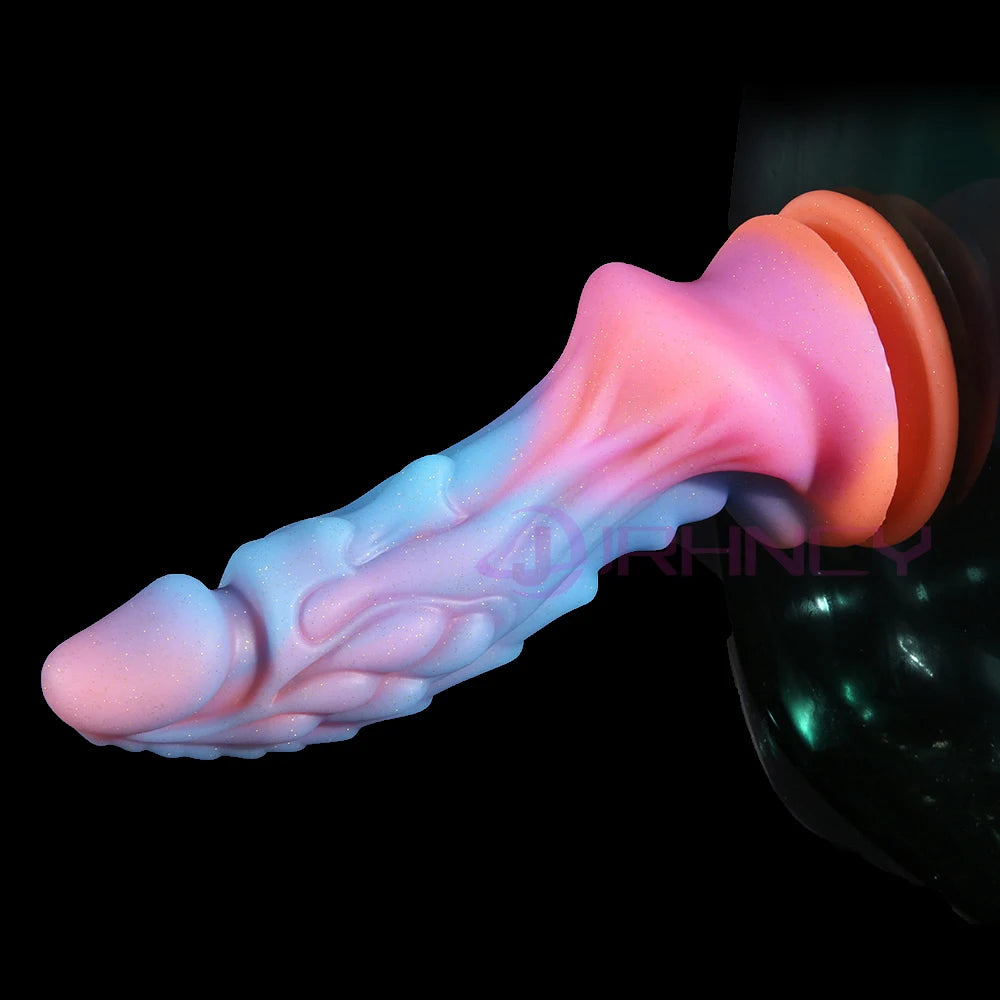 Luminous Animals Dildos Horse Realistic Dog Dildo For Women Horse Penis Monster Dragon Anal Dildos Beautiful Women Men Sex Toys