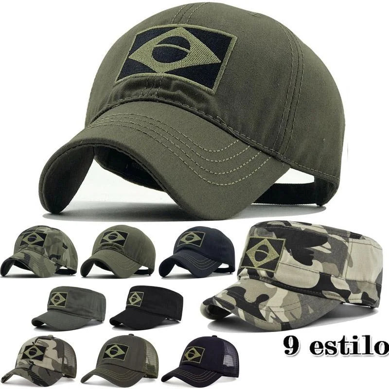 Men's Embroidered Baseball Cap Print Brazilian Flag/Casual Sports Tactical Hat Camouflage Hat Hiking Hat Fishing Hat Main image