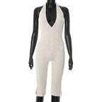 Avrilyaan Lace Seven-Point Long Pants Bodycon Sexy Party Deep V Playsuits Women Rompers Womens Jumpsuit 2025 Summer Overalls