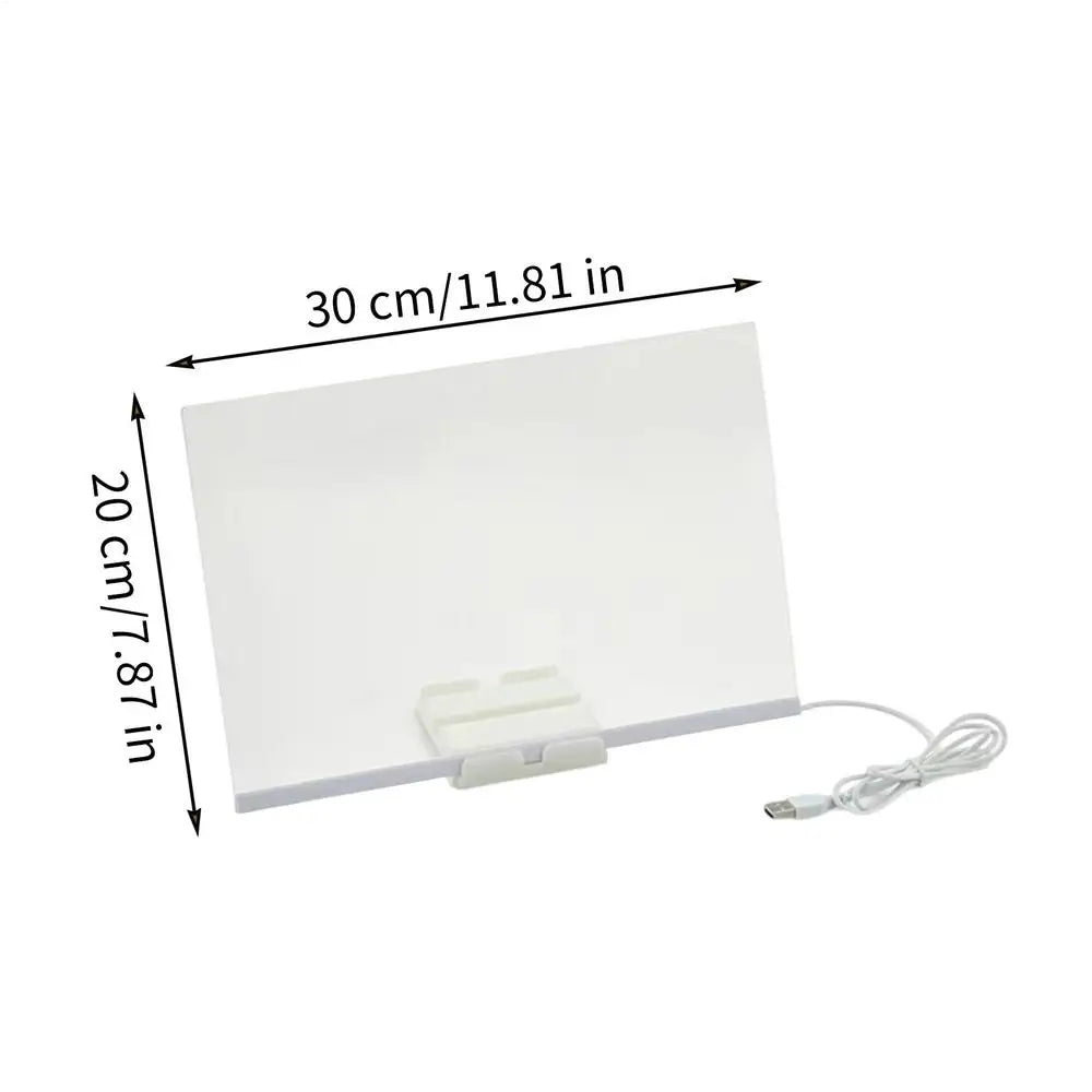 LED Drawing Board Toddler Painting Board Educational Toddler Writing Supplies Portable Drawing Tool for School Home Travel