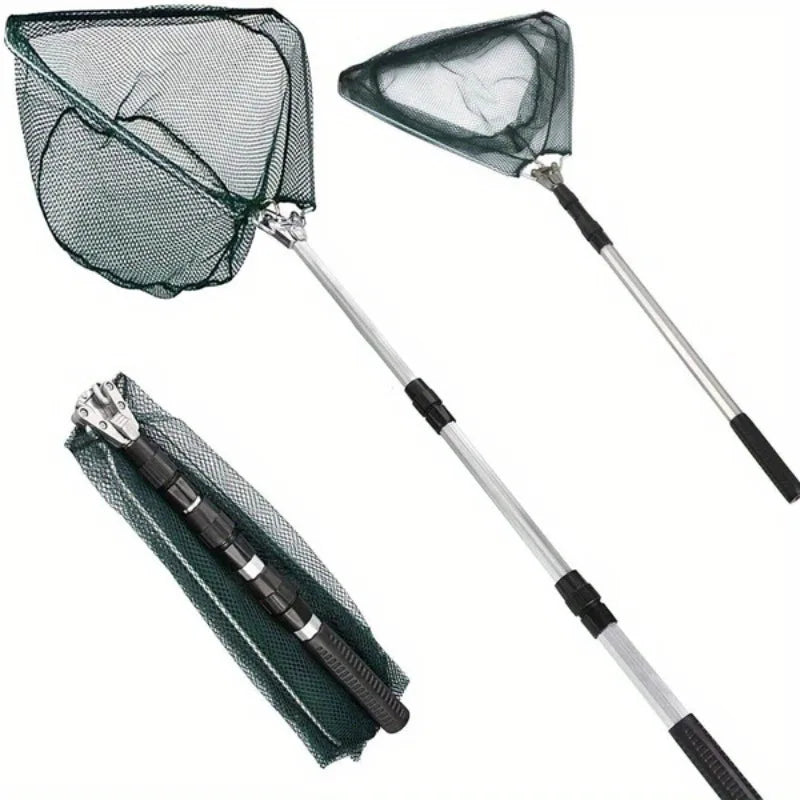 1 Ultra-lightweight Foldable Fishing Net 1.5 Rice - 2.1 Durable Aluminum Alloy Telescopic Handle Portable Fishing Net Outdoor Fi Secondary image